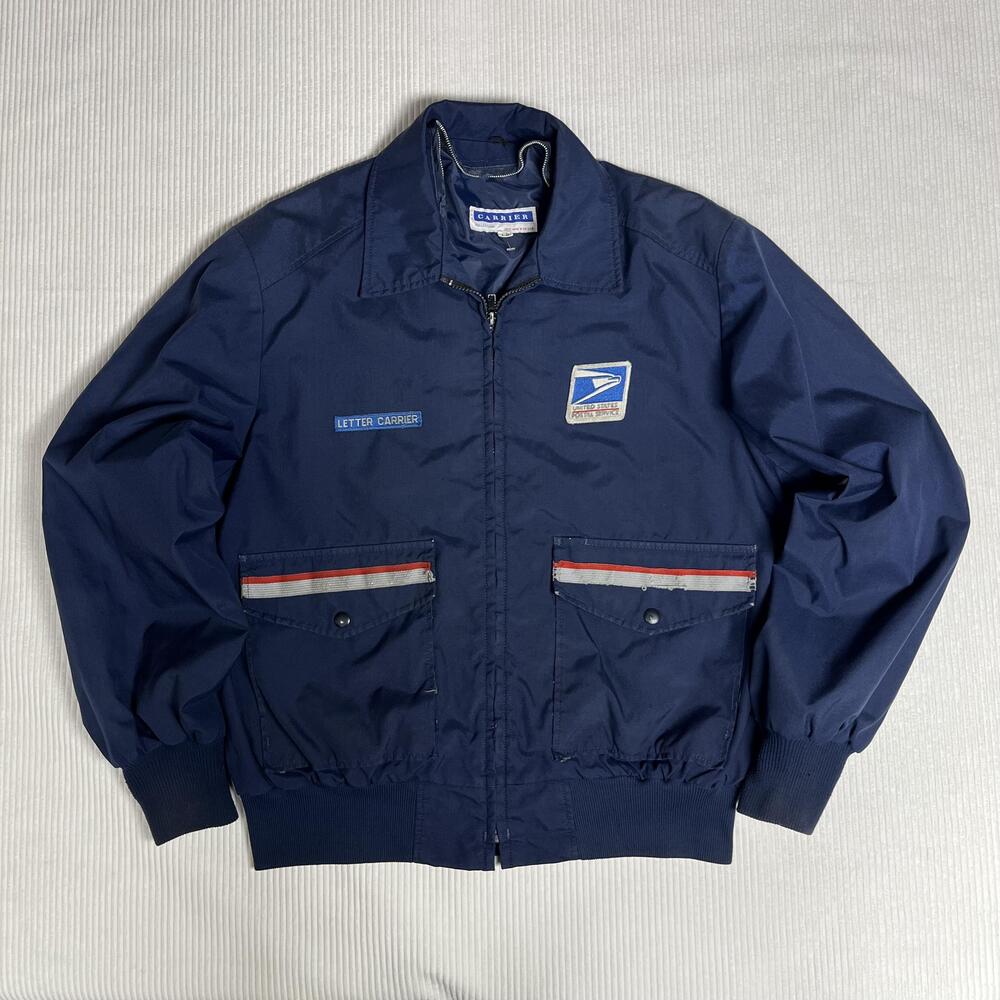 Carrier Collection Jacket Mens L Blue USPS Letter Carrier Postal Workwear